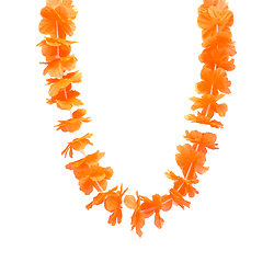 Collier hawaï orange