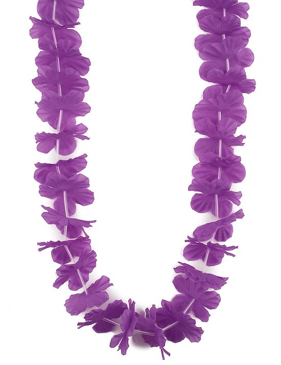 Collier hawaï violet