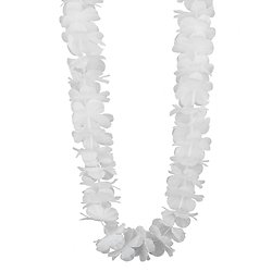 Collier hawaï Blanc