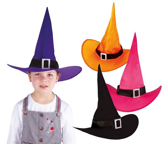 Chapeau sorcière - couleur aléatoire - enfant