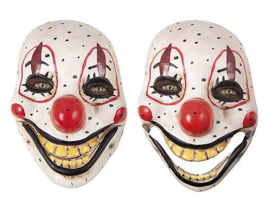 Masque articulé clown diabolique - adulte