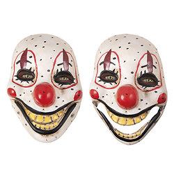 Masque articulé clown diabolique - adulte