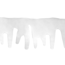 2 Guirlandes neige stalactites 33 x 120 cm