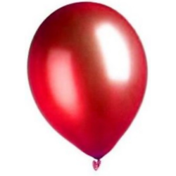 100 Ballons rouges métallisés 29 cm