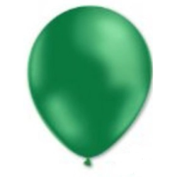 100 Ballons verts métallisés 29 cm