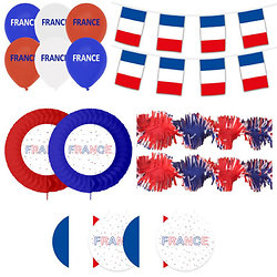 kit déco Supporter France 15 pièces