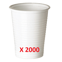 2000 Gobelet plastique Blanc 20cl
