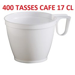 400 Tasses à café 17 cl Blanche
