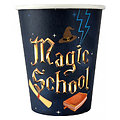 8 gobelets 25 cl en carton Magic School ECOLOGIQUE