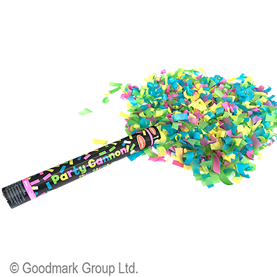 Cannon confetti, fluorescente, 37.5 cm