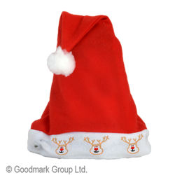 Bonnet de Noël lumineuse en peluche