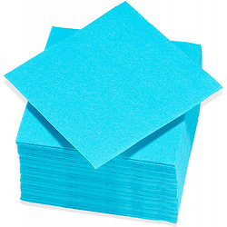 Lot de 40 Serviettes soft touch 38x38cm 2 plis - Turquoise