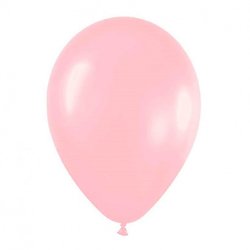 12 Ballons métallisés roses 28 cm