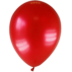12 Ballons métallisés rouges foncés 28 cm