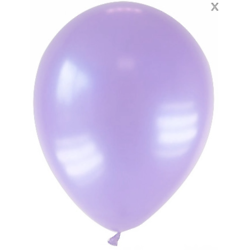 12 Ballons métallisés lavandes 28 cm