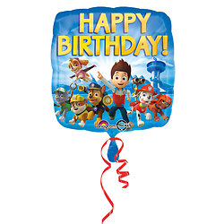 Ballon aluminium Happy Birthday Pat'Patrouille™ 43 cm