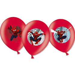 6 Ballons de baudruche Spiderman