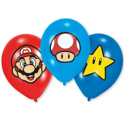 6 Ballons Latex Super Mario ™