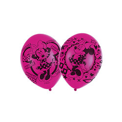 6 Ballons en latex Minnie Mouse™ 27,5 cm