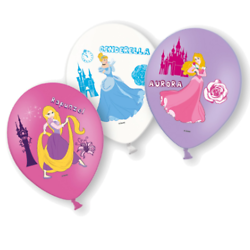 6 Ballons en latex Disney Princesses™ 28 cm