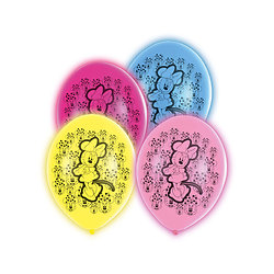 5 Ballons en latex LED Minnie Mouse™ 28 cm