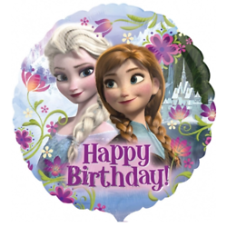 Ballon aluminium Happy Birthday La Reine des Neiges™
