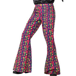 Pantalon hippie peace flower homme