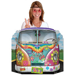 Passe-tête voiture hippie