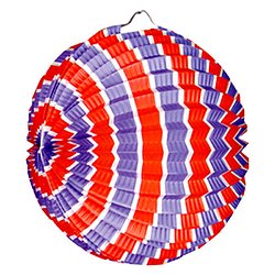 Lampion ballon 22cm tricolore