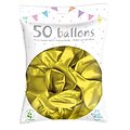 50 Ballons Métal Nacré 30 cm