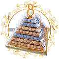 Pièce montée Pyramide de choux & macarons Infinity
