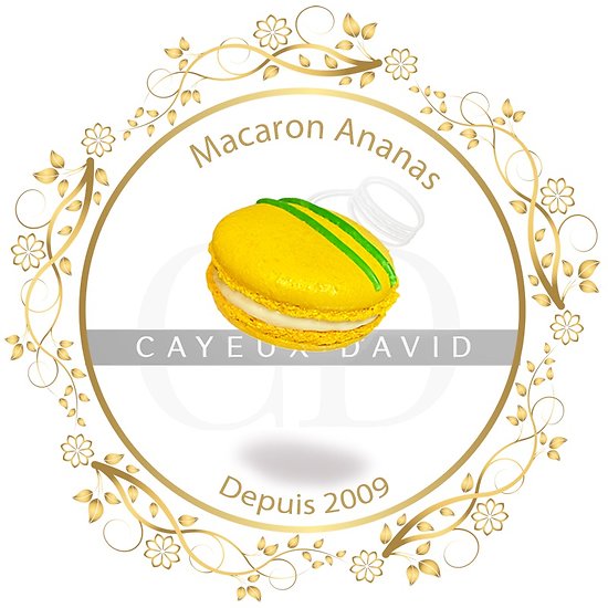 Macaron de Paris ananas