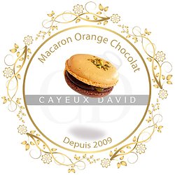 Macaron de Paris orange-chocolat
