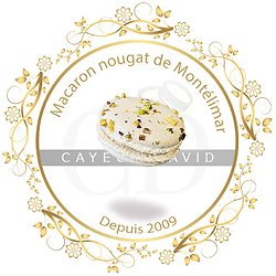 Macaron de Paris nougat de Montélimar
