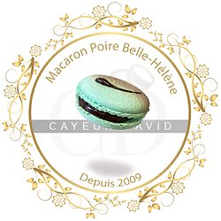 Macaron de Paris Poire Belle-Hélène