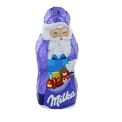 Mini Père Noël chocolat Milka - lot de 10
