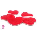 Maxi bonbon Coeur gélifié rouge - Lot de 3