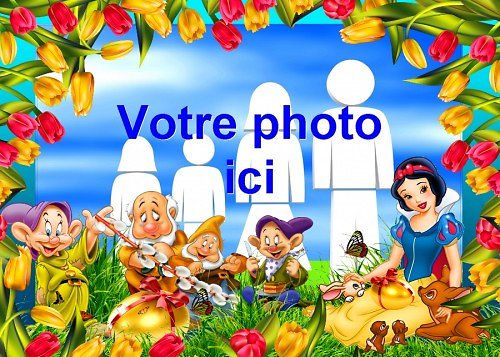 Cadre photo azyme Blanche Neige
