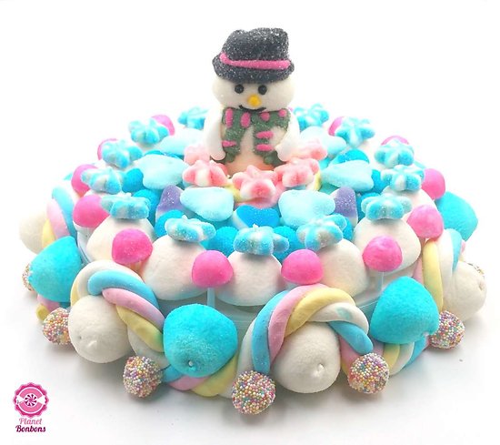 Gâteau de bonbons Bonhomme de neige 320mm