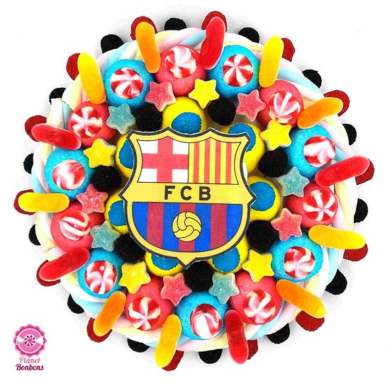 Gâteau de bonbons foot FC Barcelone 320mm