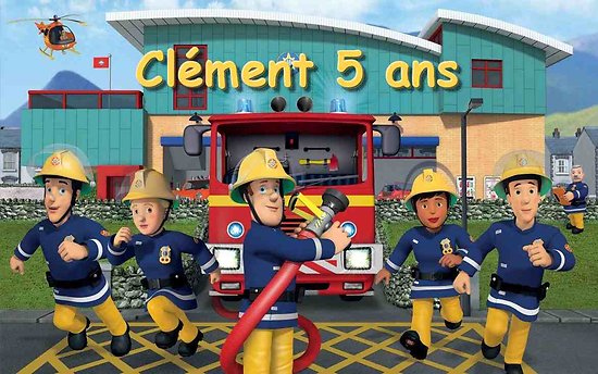 Plaque Azyme Sam Le Pompier