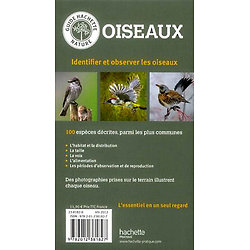 Oiseaux - Identifier 100 espèces ( Angelika LANG ) - GUIDE HACHETTE NATURE