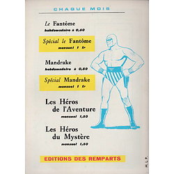 MANDRAKE ( MONDES MYSTERIEUX ) N°159. L'incroyable menace, 11 AVRIL 1968 - Ed. des Remparts - TBE