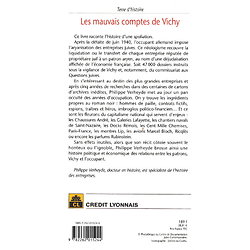 Les mauvais comptes de Vichy - L'aryanisation des entreprises juives ( Philippe VERHEYDE ) - Grand Format