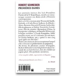 Premières dames - 1ère édition ( Robert SCHNEIDER )  - Poche