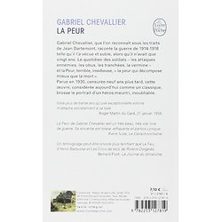 La Peur ( Gabriel CHEVALLIER )
