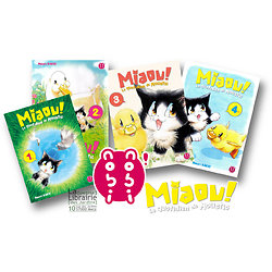 Miaou ! Le quotidien de Moustic, Série complète 4 tomes (Minori Kakio ) - Poche