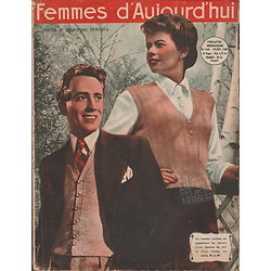 Femmes d'Aujourd'hui, N°230 (29 Septembre 1949) - Magazine vintage COMPLET, avec patron