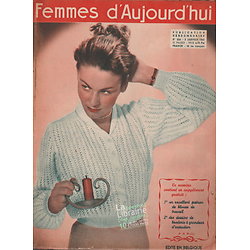 Femmes d'Aujourd'hui, N°244 (5 Janvier 1950) - Magazine vintage COMPLET, avec patrons