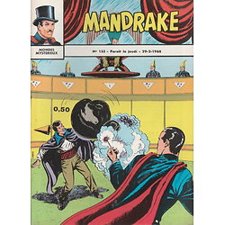 MANDRAKE ( MONDES MYSTERIEUX ) N°153. Le dernier avertissement, 29 février 1968 - Ed. des Remparts - TBE